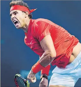  ?? FOTO: AP ?? Rafa Nadal, en acción en Toronto. La semana que viene Cincinnati y luego el Open USA
