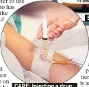  ??  ?? CARE: Injecting a drug
SHORTAGES: Drugs including fentanyl and propofol are running dry