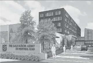  ?? DEVELOPMEN­T APPLICATIO­N ?? The Salvation Army filed an applicatio­n at Ottawa City Hall to build an emergency shelter and social services centre at 333 Montreal Rd. in Vanier. Its current Booth Centre is in the ByWard Market