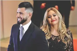  ?? Photo: Daily Mail ?? Sergio Aguero and his partner Karina Tejeda.