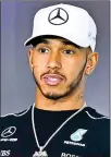  ??  ?? Lewis Hamilton.