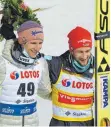  ?? FOTO: IMAGO IMAGES ?? Geteilte Freude: Karl Geiger (li.) und Markus Eisenbichl­er.