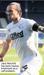  ??  ?? Jack Marriott has been having treatment on a calf problem.