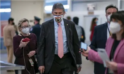  ?? Photograph: J Scott Applewhite/AP ?? Senator Joe Manchin, Democrat of West Virginia.