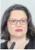  ?? FOTO: DPA ?? Andrea Nahles (SPD).