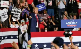  ?? Photograph: Gaelen Morse/Reuters ?? Donald Trump at a rally in Youngstown, Ohio.