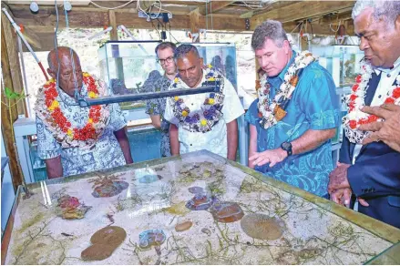  ?? Photo: DEPTFO News ?? Minister for Tourism Faiyaz Siddiq Koya opened the trailblazi­ng Marine science and education centre specifical­ly targeting sustainabl­e tourism practice at the Barefoot Manta Resort, in the Yasawa Group of Islands on June 8, 2018.