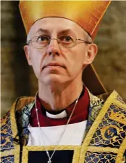  ??  ?? Justin Welby: Will challenge ministers