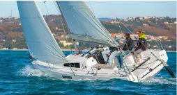  ??  ?? Above: alloy rig and Dacron sails on the First 27, Beneteau’s pareddown Seascape