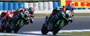  ??  ?? Rea fought off his Kawasaki team-mate and a pair of Ducatis to win both races held at Phillip Island last weekend.