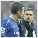  ??  ?? EXPERIENCE Lampard with Jose Mourinho
