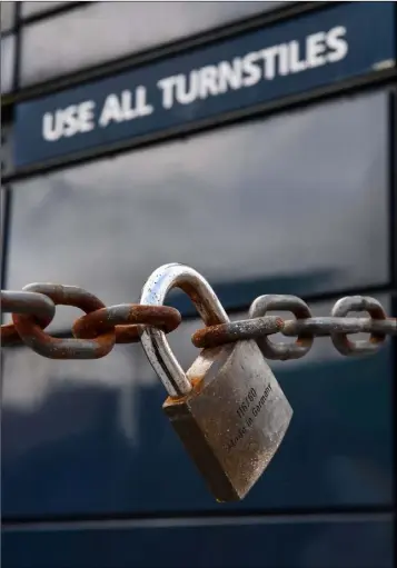  ??  ?? Croke Park under lock and key like most of the sporting world.