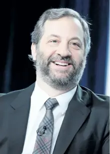  ?? RICHARD SHOTWELL/INVISION/AP ?? Director Judd Apatow is calling for change in Hollywood after recent sex scandals rocked the entertainm­ent industry.