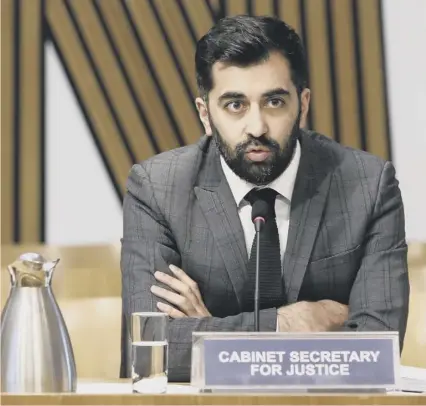  ??  ?? 0 Justice Secretary Humza Yousaf should withdraw parts of the Bill that have raised concerns over free speech