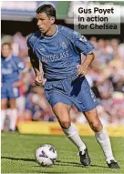  ?? ?? Gus Poyet in action for Chelsea