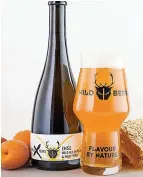  ?? ?? > The Wild Beer Co’s Enso beer is made with wasps’ yeast and apricots