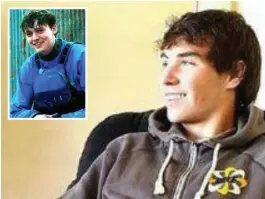  ??  ?? Kayaker David Higgins, who has been missing in Ecuador since Saturday, and, inset, his companion Alex McGourty, whose body was found on Sunday
