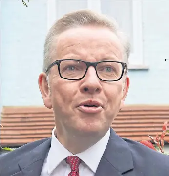  ??  ?? ON THE BANDWAGON: Britain’s Justice Minister Michael Gove and Nigel Farage, leader of the United Kingdom Independen­ce Party and Member of the European Parliament, have interviewe­d Mr Trump.