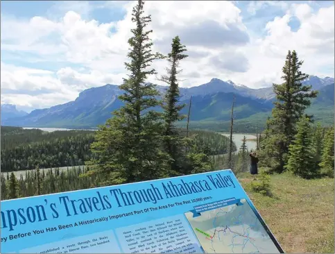  ?? Submitted ?? The signs are located on the Solomon Hill Turnout on Brule Road between Highway 40 and the Hamlet of Brule overlookin­g the Brule Lake section on the Athabasca River northwest of Hinton.