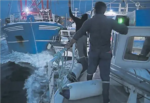  ?? Photo / AP ?? British and French fishermen clash off France’s northern coast this week.