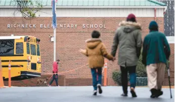  ?? BILLY SCHUERMAN/STAFF ?? Newport News schools are ramping up security and communicat­ions efforts after a 6-year-old student shot a teacher Jan. 6 at Richneck Elementary School.