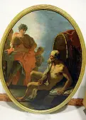  ??  ?? Capolavori «La morte di Seneca» e, a destra, «Alessandro e Diogene», le due opere di Sebastiano Ricci che ora saranno ospitate a Palazzo Fulcis