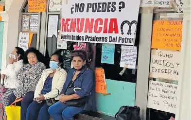  ?? ROSALÍA MALDONADO ?? La protesta es en la puerta del palacio de gobierno