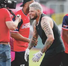  ?? david.villafane@gfrmedia.com ?? COMO COCO. Yadier Molina, quien cumple 38 años en julio, dice que se siente bien, por lo que quisiera jugar un poco más y retirarse con San Luis.