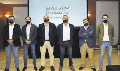  ?? MANUEL MURILLO ?? de la nueva empresa Balam Agricultur­e, durante la presentaci­ón ayer en Córdoba.