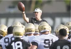  ?? Cliff Grassmick / Boulder (Colo.) Daily Camera ?? After going a combined 10-27 in his first three seasons at Colorado, Mike MacIntyre has this season’s team in contention for the Pac-12 South title.