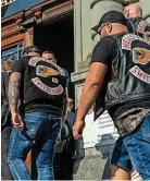  ?? 20MIN AGENCY ?? Mitglieder der Hells Angels.