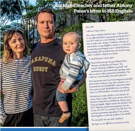  ?? JASON DORDAY/STUFF ?? Yvonne Kerr and Antony Paine are planning to move to Dubai to get enough money together to buy a house in Auckland.