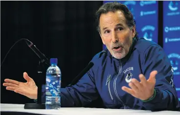  ?? — THE CANADIAN PRESS FILES ?? On his way out the door, former Canucks head coach John Tortorella warned that the team’s core was stale. As it turned out, Torts was right.