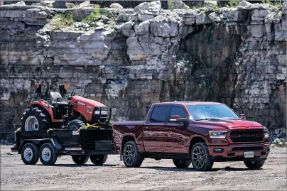  ?? SUBMITTED PHOTOS ?? The 2019 Ram 1500 Sport features a Canadian exclusive trim level and an interior on par with a luxury car. Also capable of towing and carrying more.
