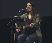  ?? STAFF ARCHIVES ?? Shamina Khangaldy Isaac, a member of Calvary Church in Los Gatos, is among the singers around the world who performed the Christian music hit “The Blessing.”