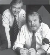  ??  ?? Record-breaker: John Humphrys, left, and Brian Redhead, thirty years ago