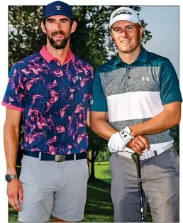  ?? ?? UNITED WE STAND: Phelps (left) has helped Spieth during tough times