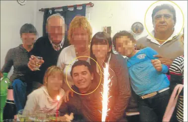  ?? CEDOC PERFIL ?? NEXOS. Luis Paz (der.), señalado por la viuda de Cantero (centro) como el instigador de su crimen.