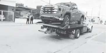  ?? FOTO: CORTESÍA ?? La unidad fue remolcada a la pensión vehicular de El Cachorón