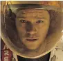  ??  ?? Matt Damon in The Martian