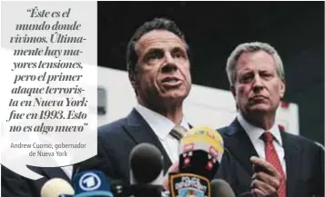 ?? |GETTY IMAGES ?? El gobernador de Nueva York, Andrew Cuomo, también anunció que un paquete sospechoso fue enviado a su despacho.