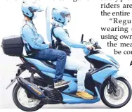  ?? MICHAEL VARCAS ?? Angkas and JoyRide can now resume operations after the IATF approved the resumption of the motorcycle taxi pilot study.