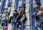  ?? Kin Man Hui / Staff photograph­er ?? A limited crowd watches Baylor and Jackson State play at the Alamodome last week during the NCAA women’s basketball tournament.