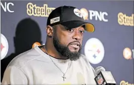  ?? SETH WENIG/AP ?? Steelers coach Mike Tomlin isn’t too worried about rookies facing a steep learning curve.