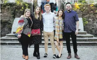  ??  ?? The Dean Dublin team at the IMMA Summer Party 2017. (Left to right) Grace O’Donnell, Amy Coyle, David Lee, Eve McGinn and Joao Soares