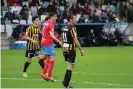  ??  ?? Diego Cervero (No 11) in action for Barakaldo. Photograph: Barakaldo CF