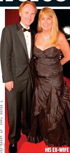  ??  ?? EARLIER CHAPTER: Brown and then-wife Blythe at the Cannes Film Festival in 2006. He says that their marriage had begun to unravel two years before