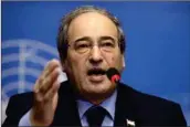  ?? AFP ?? Syrian Foreign Minister Faisal Mekdad