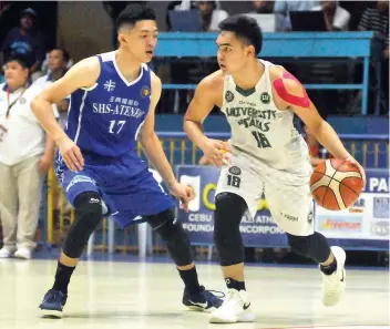  ?? SUNSTAR FILE ?? ANOTHER DIVISION. High school rivals University of the Visayas and Sacred Heart SchoolAten­eo de Cebu could add the elementary division as another battle ground if the Cesafi board approves its addition this season.