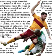  ??  ?? Boli Bolingoli laid on Celtic’s third goal at Fir
Park on Saturday